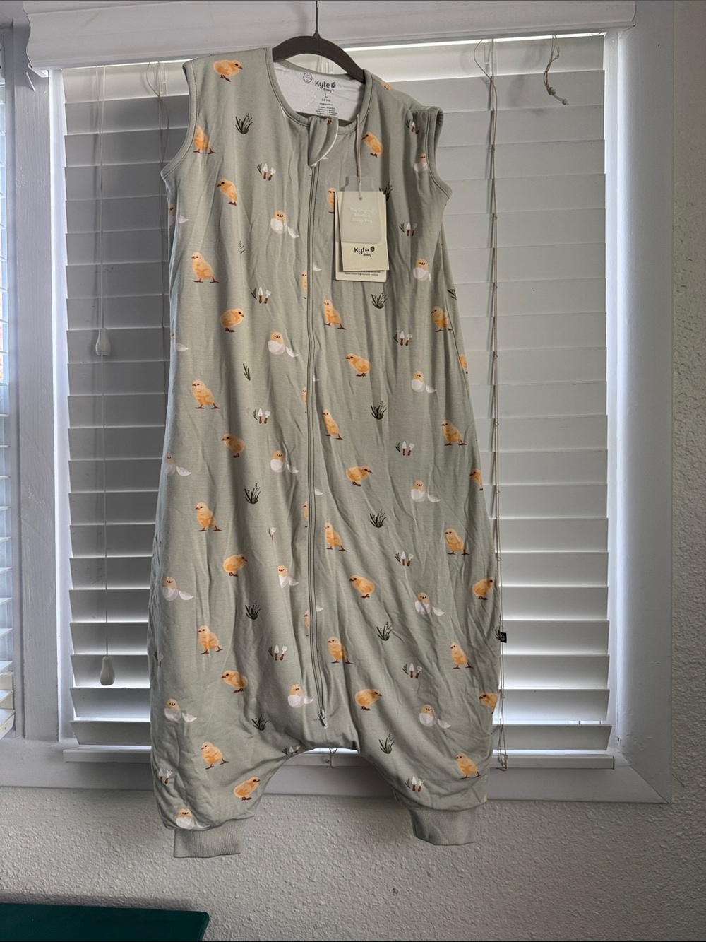 Kyte BABY Sage Green Baby Chick Footed Sleep Walker